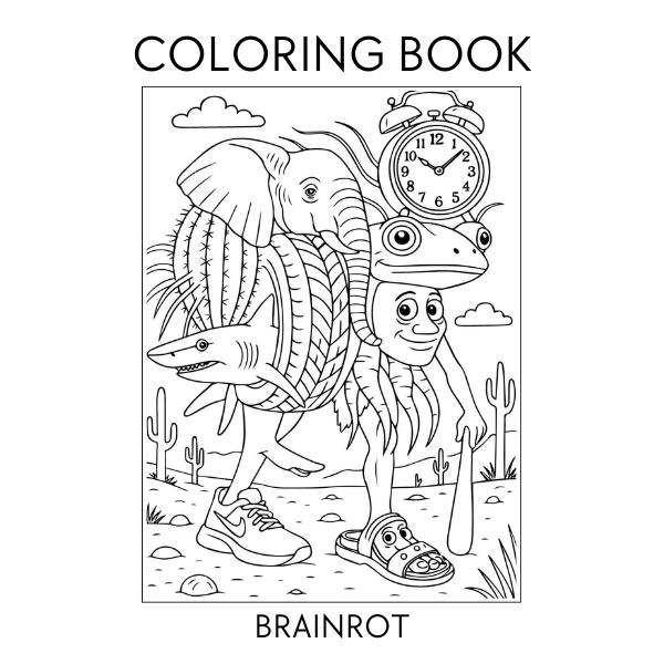 coloring book brainrot | Hotmart