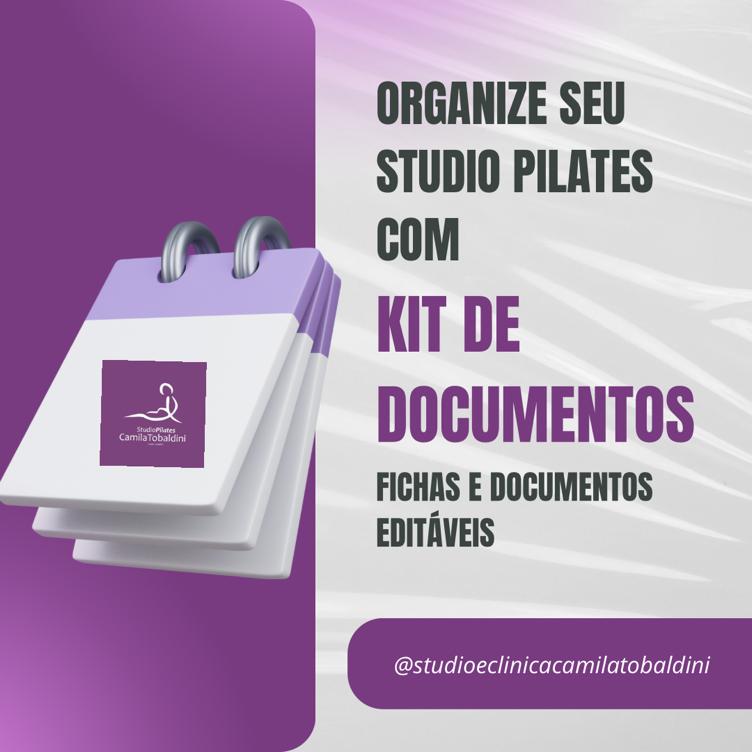 KIT FICHAS E DOCUMENTOS PARA ESTÚDIO DE PILATES