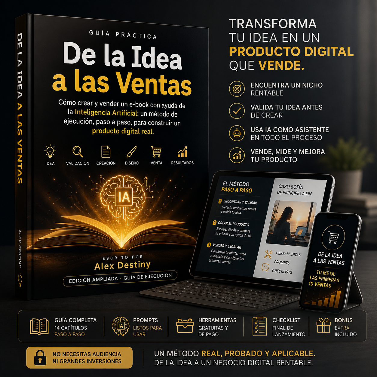 Portada del E-book De la Idea a las Ventas