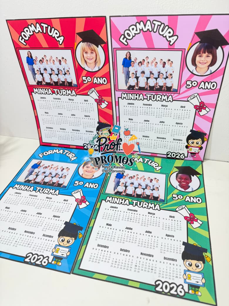 Calendário de Formatura 2026 – Minha Turma! ✨🎓