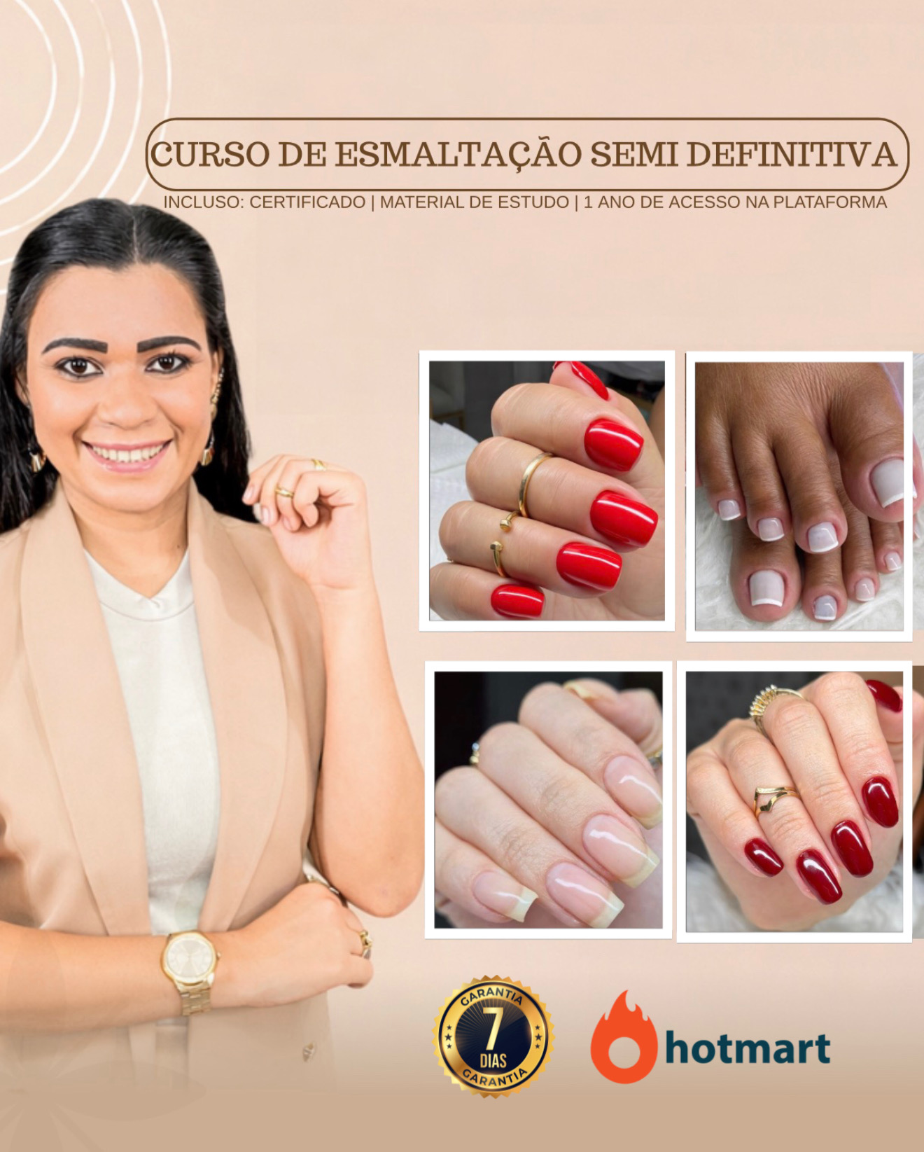 CURSO DE ESMALTAÇÃO SEMI DEFINITIVA