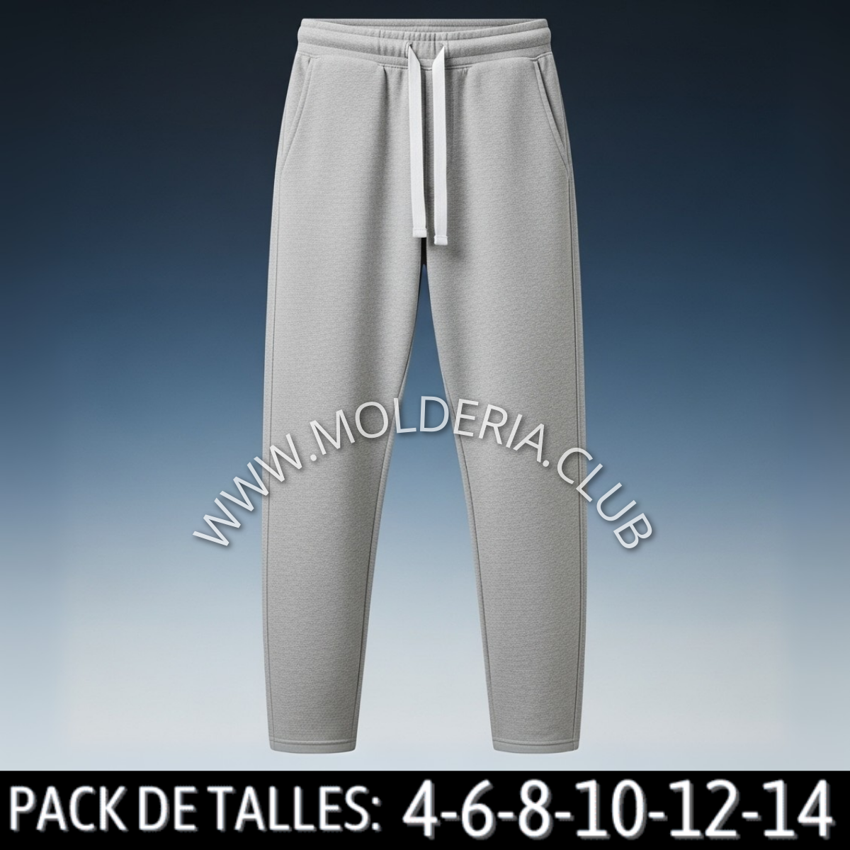 Patrón de Costura de Pantalón Jogger Chupín Unisex - Molde de Pantalón Deportivo
