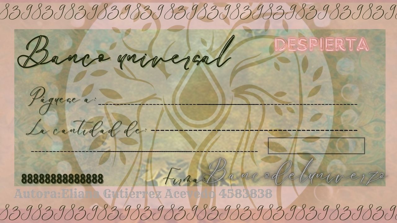 Cheque de la abundancia - Eliana marcela Gutiérrez acevedo | Hotmart