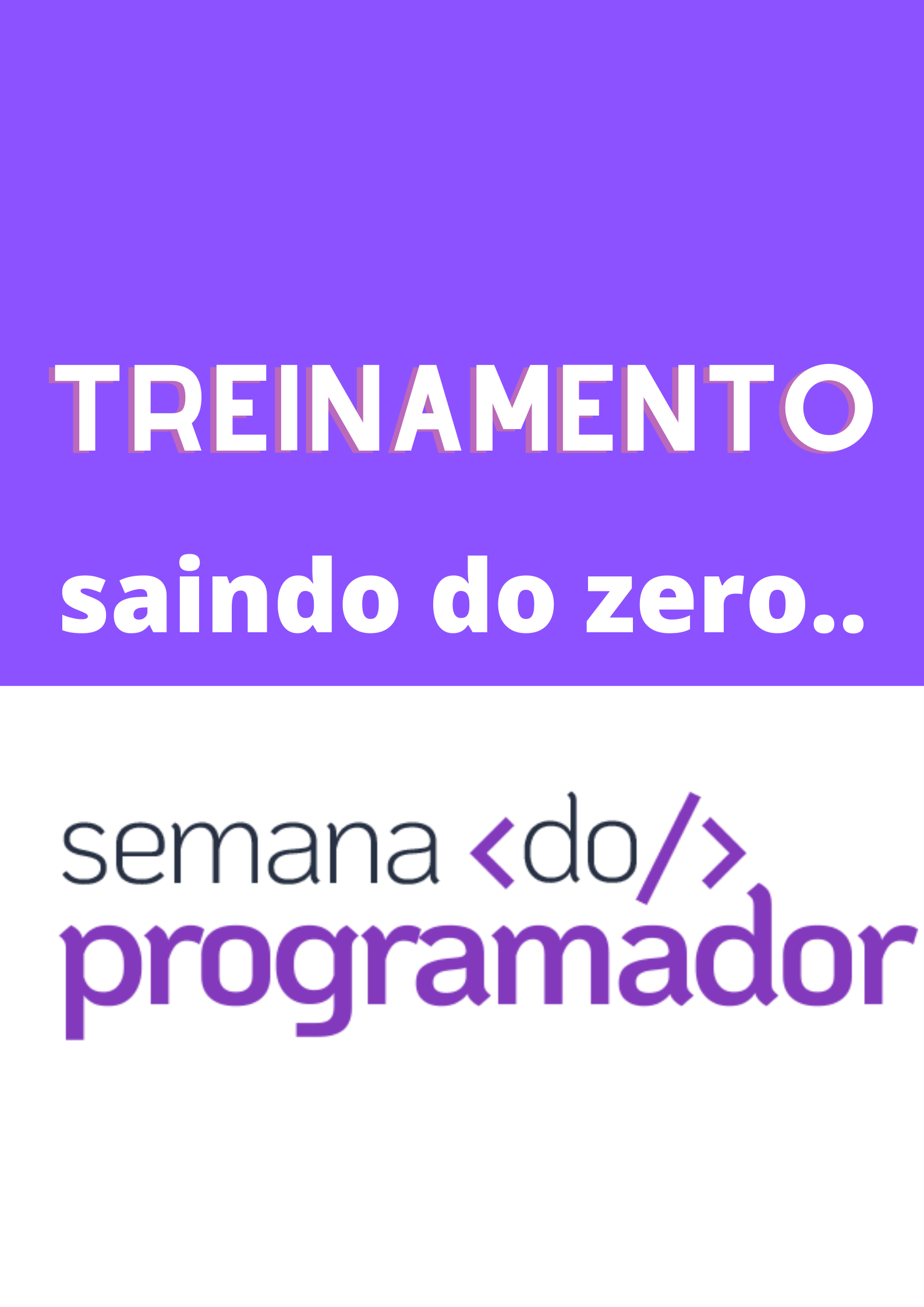 Treinamento para aprender programação do absoluto zero