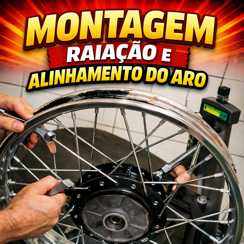 MONTAGEM de RAIAÇÃO e ALINHAMENTO do ARO - Ueverson Guimarães Ramos...