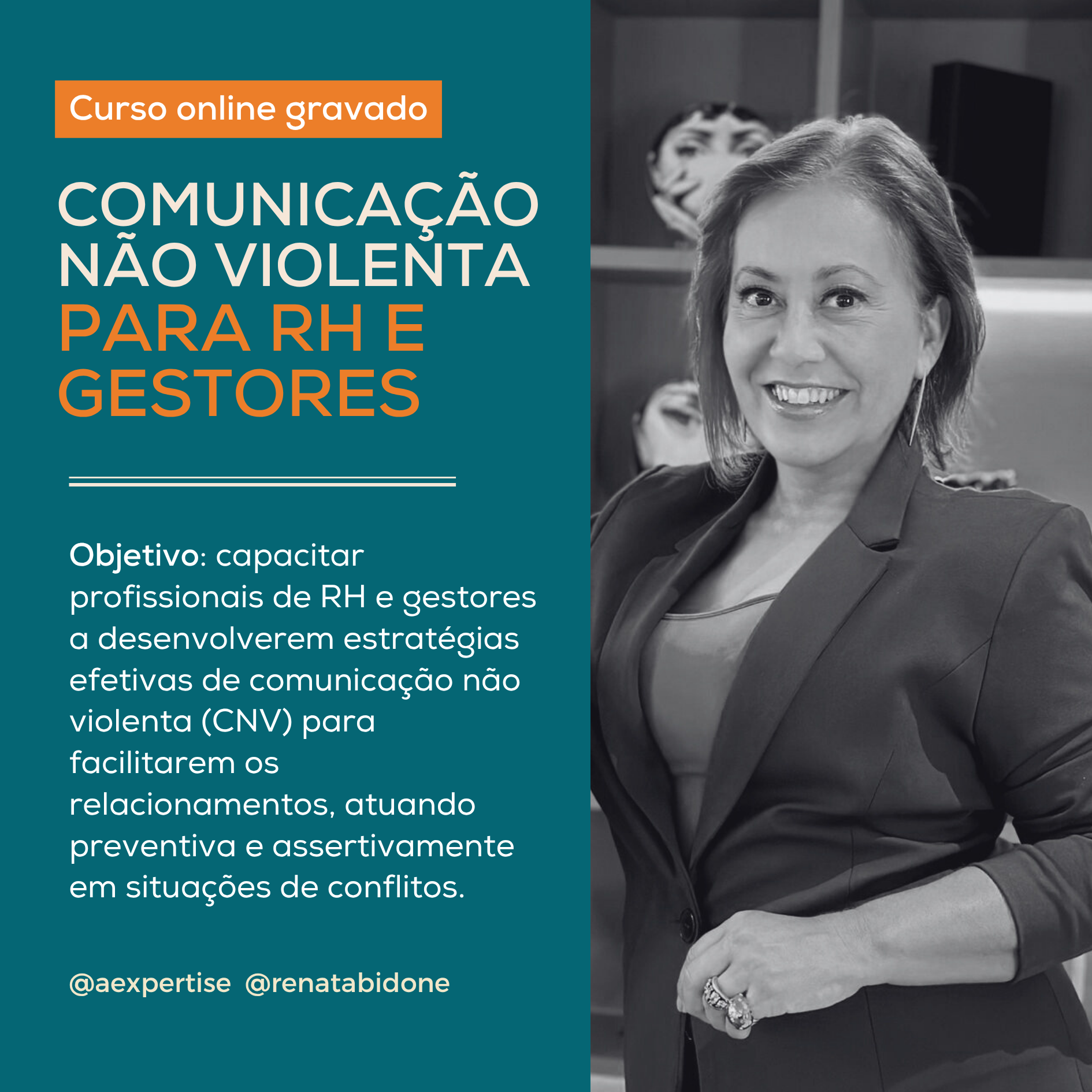 Imagem de capa para o Curso online Curso on-line | Comunicação Não Violenta - para o RH e Gestores 